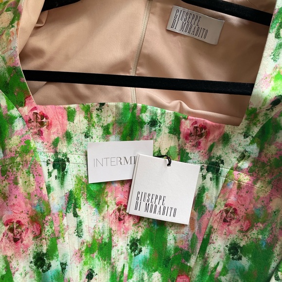 Giuseppe Di Morabito Floral Puff Sleeve Corset Top (INTERMIX) - Picture 4 of 5